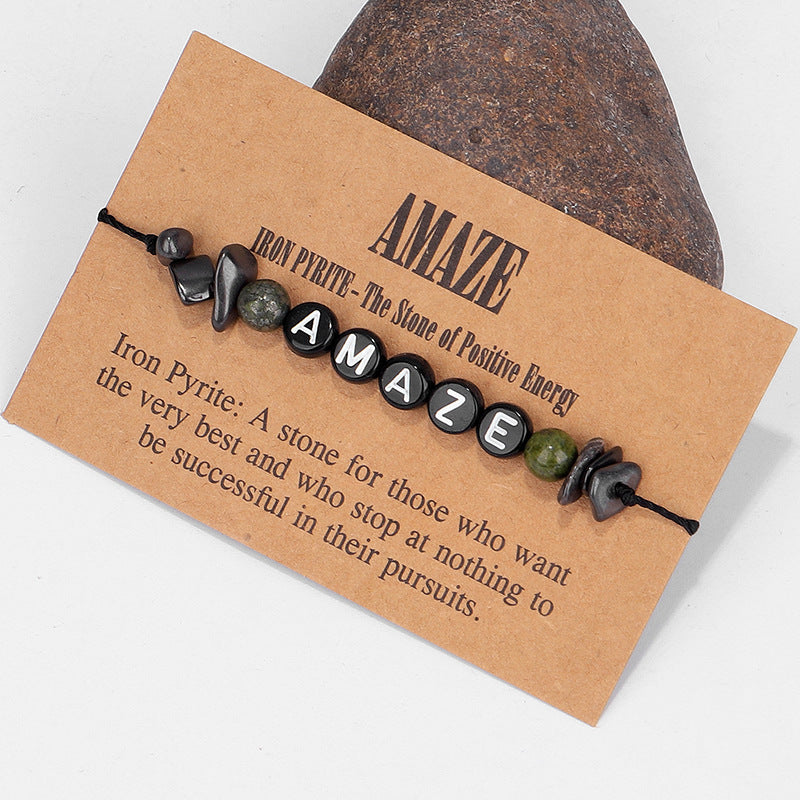 Quartz and Black 'Amaze' Adjustable Bracelet, bracelet for women, vintage-inspired design, lifestyle look
