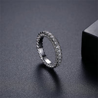 Cubic Zirconia & Silvertone Band