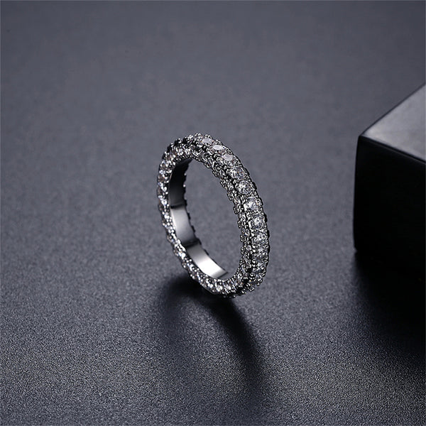 Cubic Zirconia & Silvertone Band
