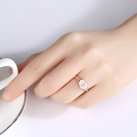 Cubic Zirconia & Rose Goldtone Star Heart Adjustable Ring