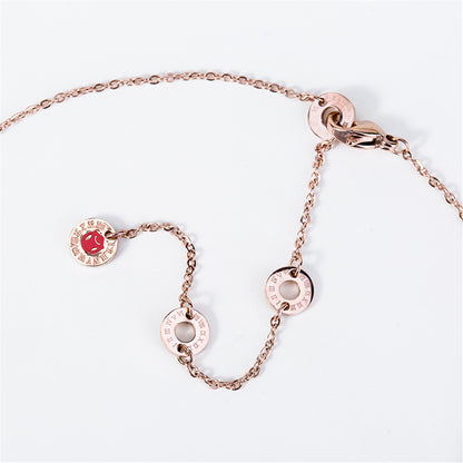 Black Ceramic and 18K Rose Gold-Plated Coil Pendant Necklace, rose gold pendant necklace for women, styled look