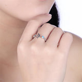 Turquoise & Sterling Silver Anchor Open Ring