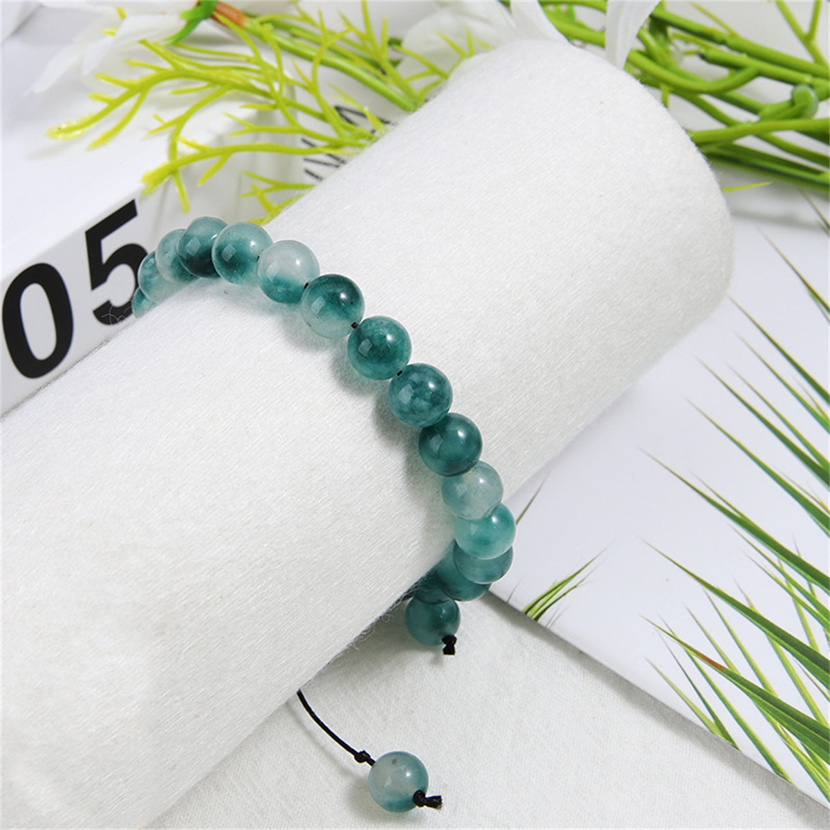 Teal Quartz Adjustable Bracelet