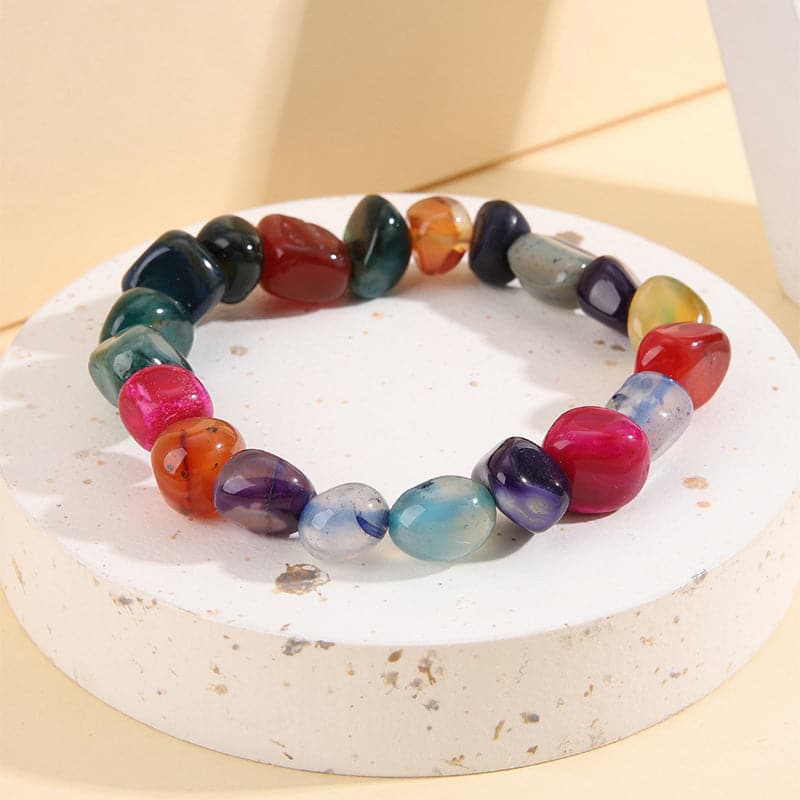 Multicolor Quartz Stretch Bracelet