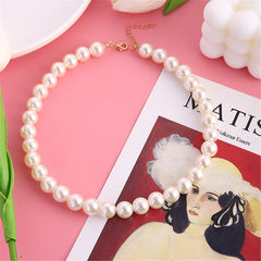 Pearl & 18K Gold-Plated 12MM Choker Necklace