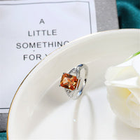 Champagne Cubic Zirconia & Crystal Ring