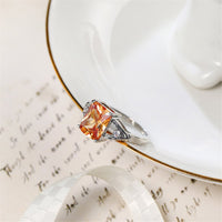 Champagne Cubic Zirconia & Crystal Ring