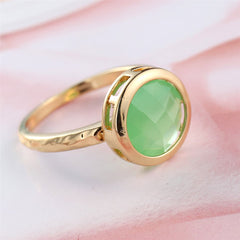 Green Cats Eye Ring