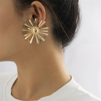 18k Gold-Plated Floral Stud Earrings