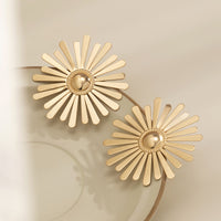18k Gold-Plated Floral Stud Earrings