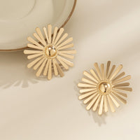 18k Gold-Plated Floral Stud Earrings