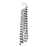 Black & White Howlite Tassel Ear Cuff