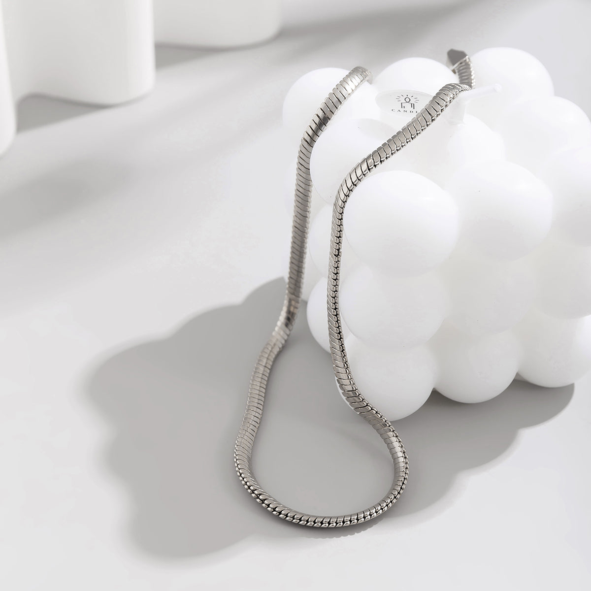 Silver-Plated Snake Chain Necklace