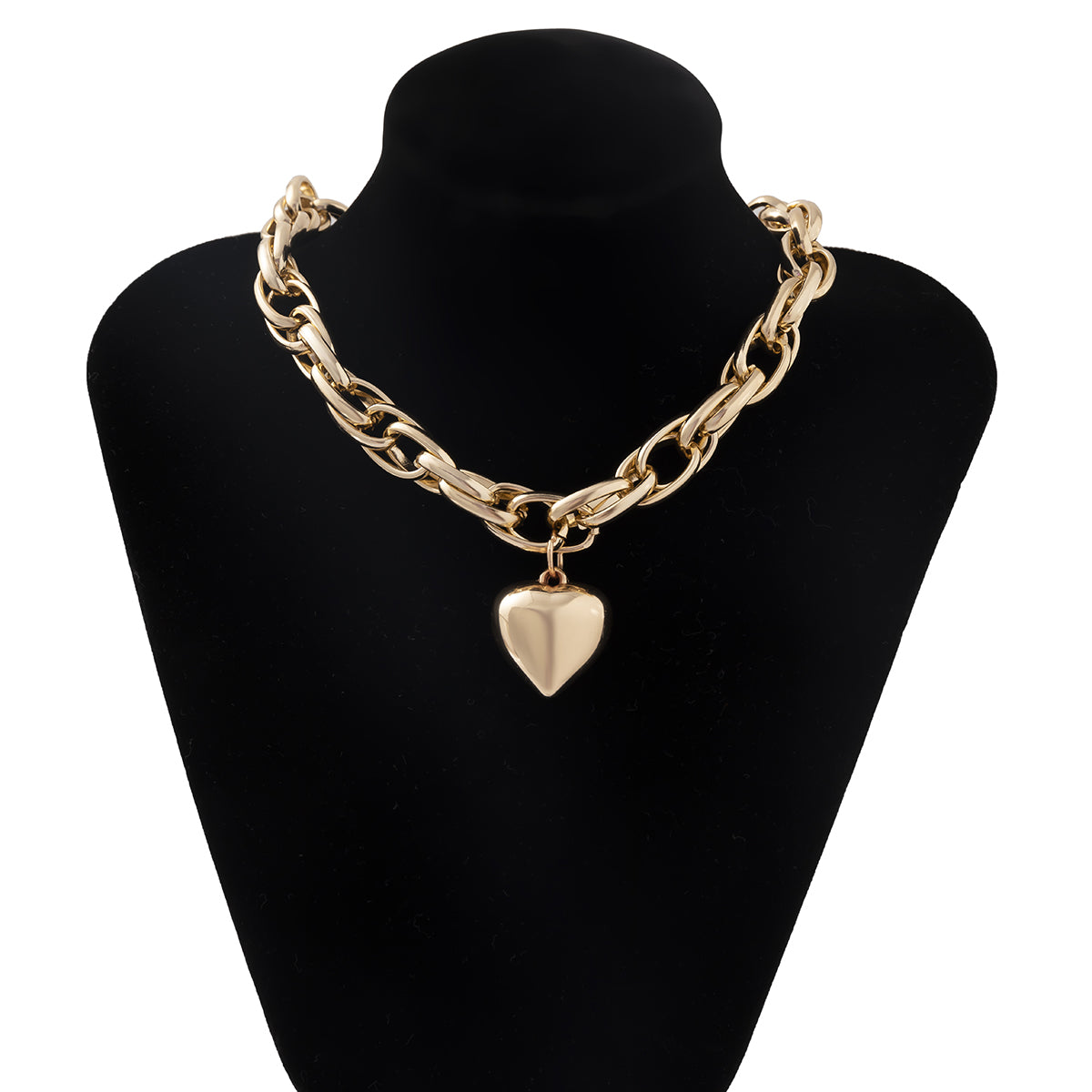 18K Gold-Plated Heart Pendant Necklace