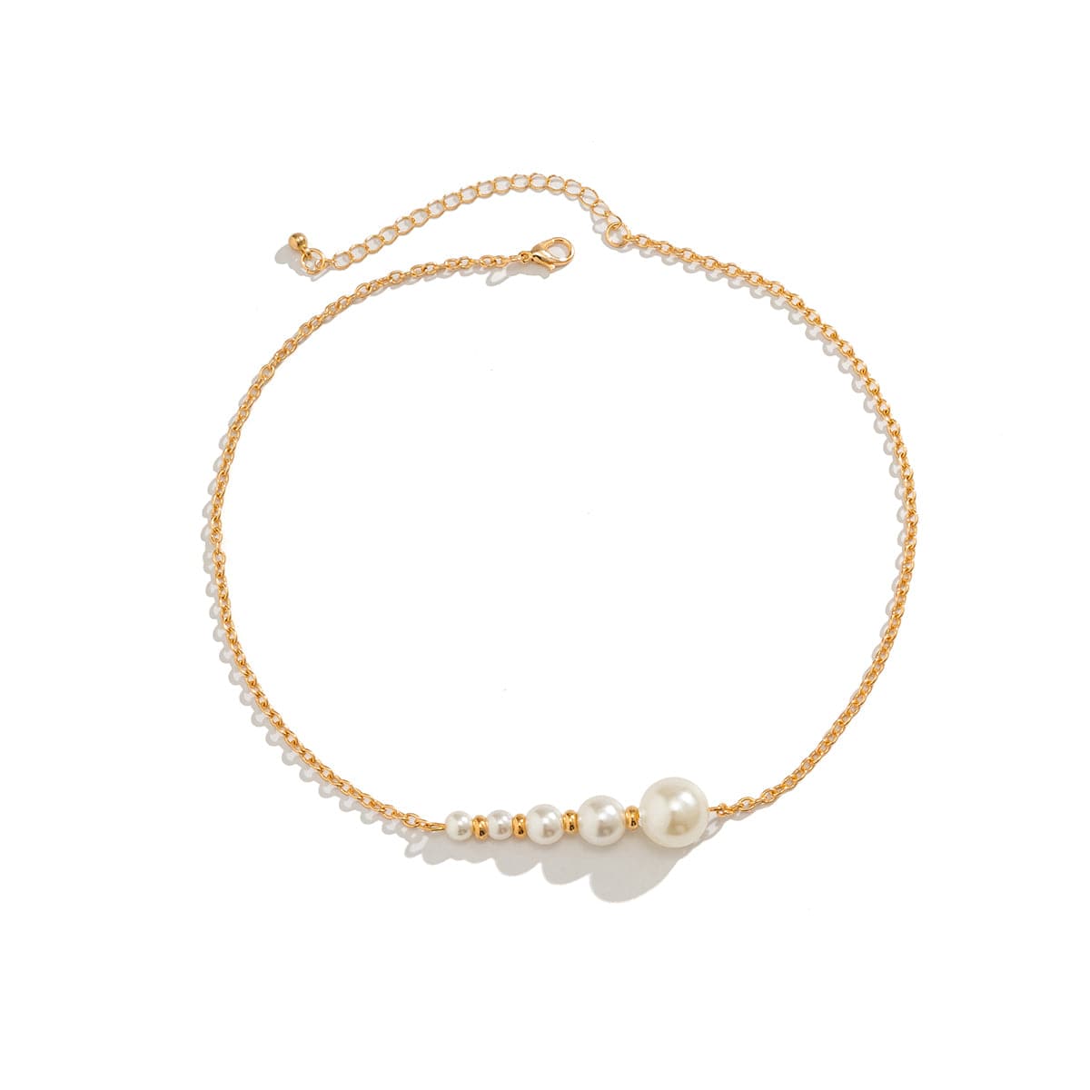 Pearl and 18K Gold-Plated Beaded Bar Pendant Necklace, gold pendant necklace for women, everyday style, styled look