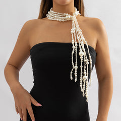 Pearl Scarf Necklace