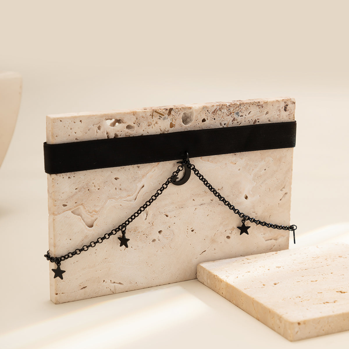 Black-Plated Celestial Choker Necklace