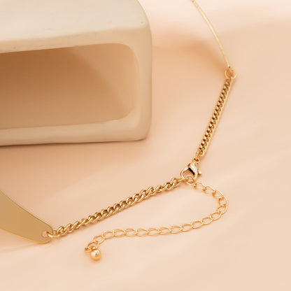 18K Gold-Plated Thick Choker Necklace, chunky gold choker necklace, botanical inspired, styled look