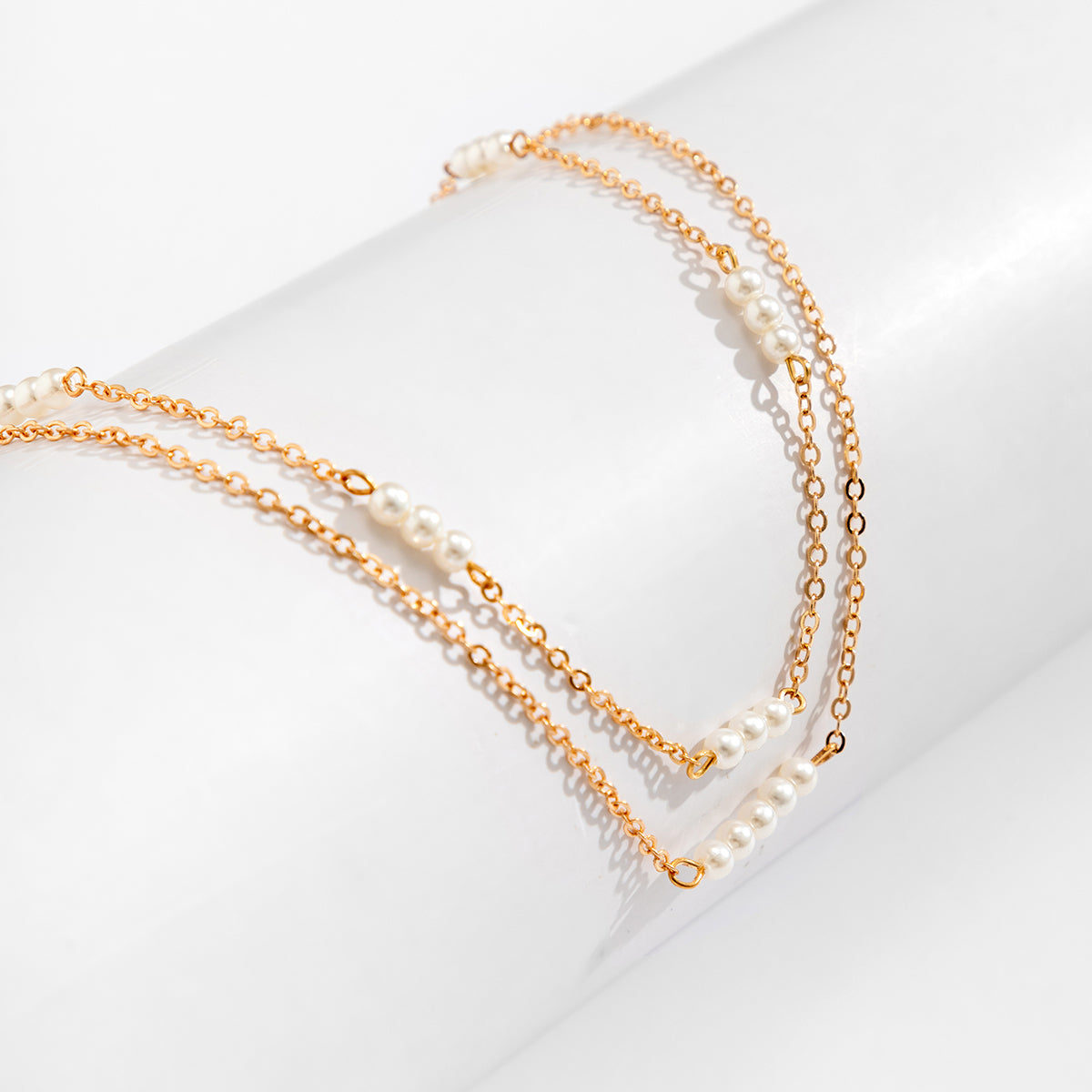 Pearl & 18K Gold-Plated Layered Necklace