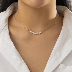Cultured Pearl & 18K Gold-Plated Necklace