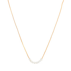 Cultured Pearl & 18K Gold-Plated Necklace