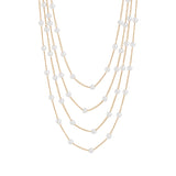 Pearl & 18k Gold-Plated Layered Statement Necklace