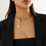 18k Gold-Plated Belt Necklace