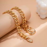 18k Gold-Plated Belt Necklace