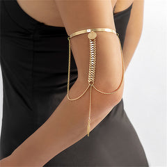18K Gold-Plated Chain Arm Cuff