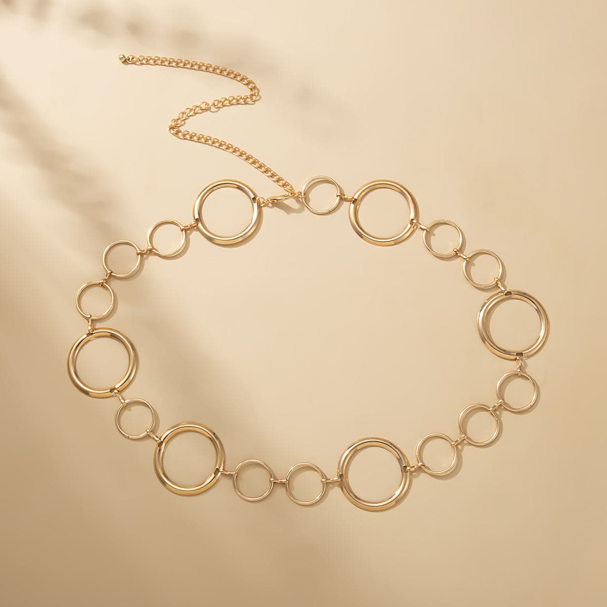 18K Gold-Plated Circle Waist Chain