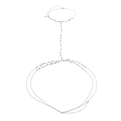 Silver-Plated Celestial Neck-To-Waist Layered Chain