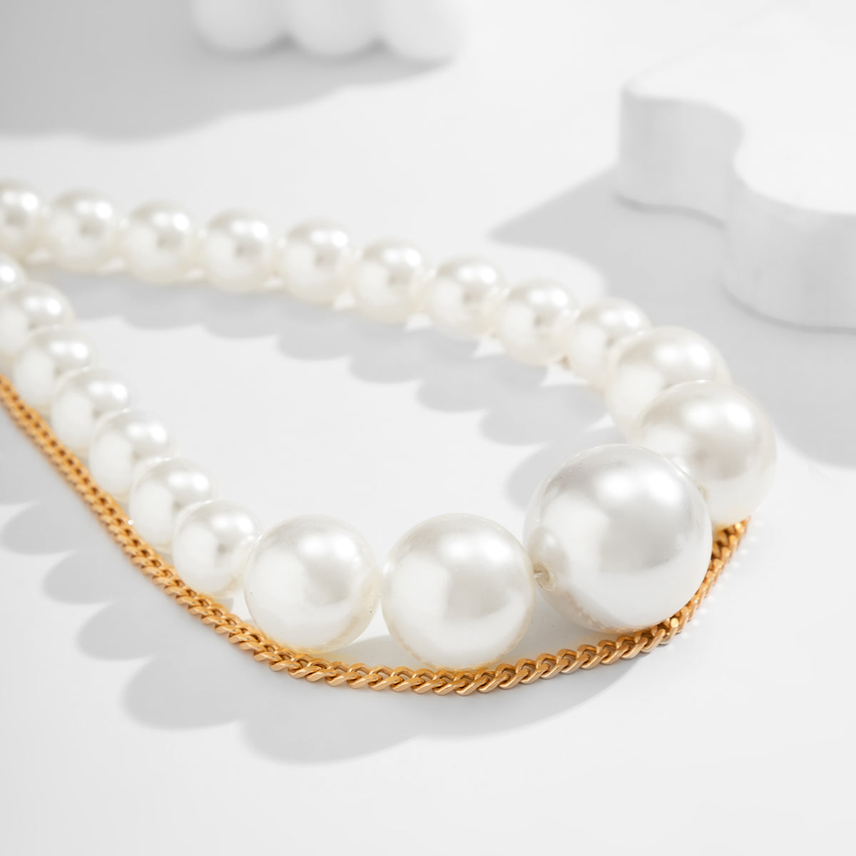 Pearl & 18K Gold-Plated Layered Waist Chain