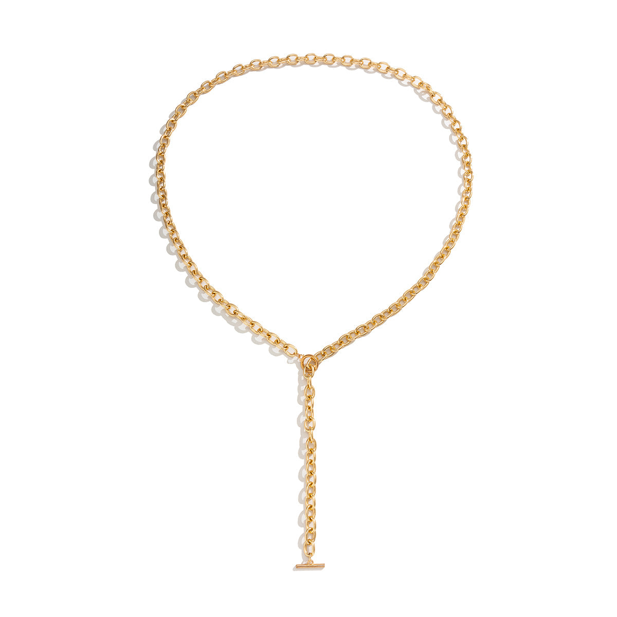 18K Gold-Plated Cable Toggle Waist Chain