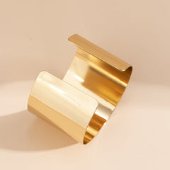 18K Gold-Plated Wide Wrap Cuff
