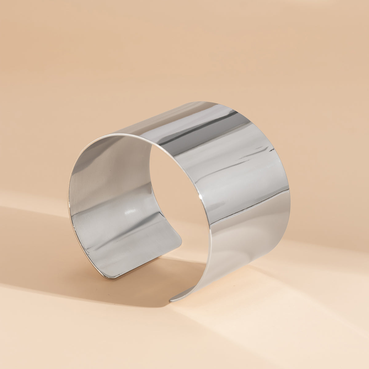 Silver-Plated Wide Wrap Cuff