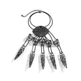 Black Filigree Full Hand Wrist-to-Ring Bracelet
