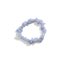 Blue Quartz Beaded Stretch Bracelet