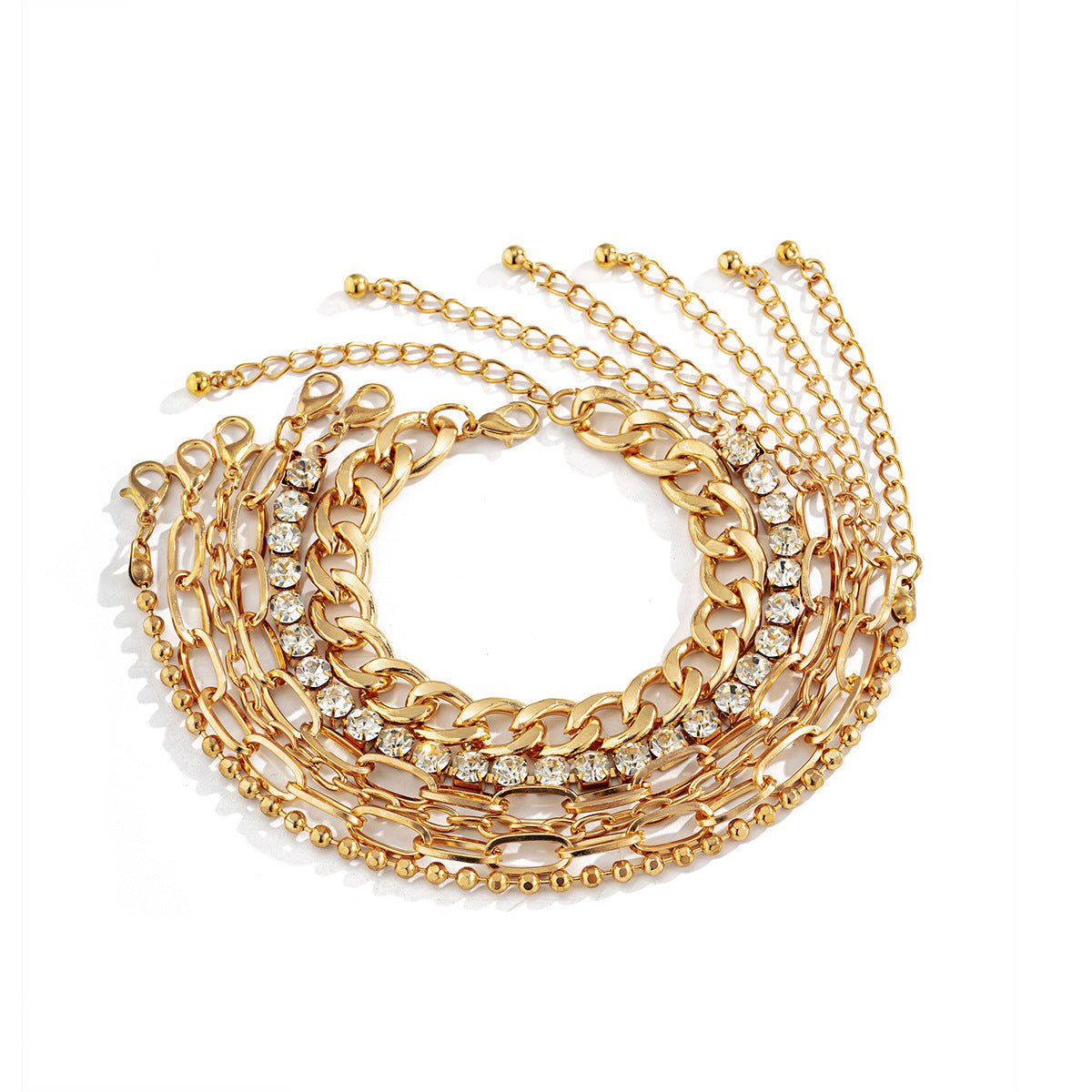 Cubic Zirconia and 18K Gold-Plated Tennis Bracelet Set, jewelry gift sets for women, dainty minimalist design, lifestyle look