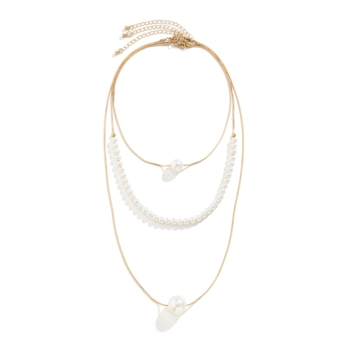 Pearl & 18K Gold-Plated Pendant Necklace Set