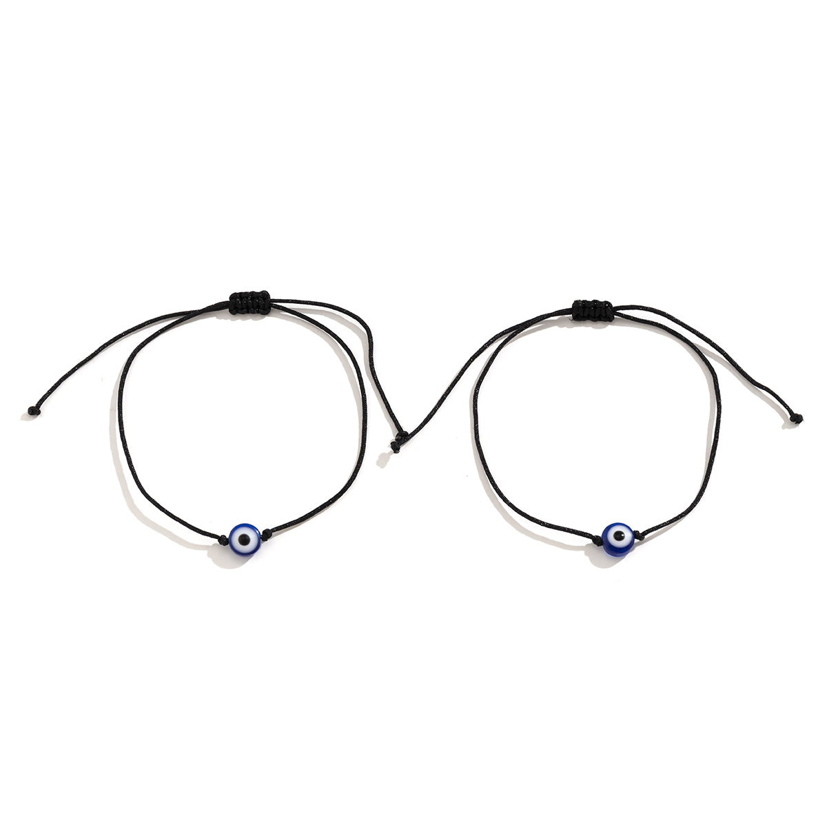 Blue Evil Eye Bracelet - Set Of Two