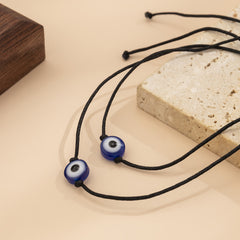 Blue Evil Eye Bracelet - Set Of Two