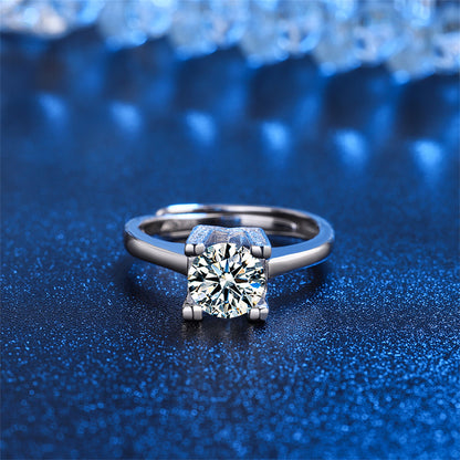 Crystal and Cubic Zirconia W Ring, statement rings for women, everyday style, lifestyle look