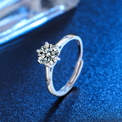 Crystal and Cubic Zirconia Cocktail Ring, statement rings for women, elegant gift for her, lifestyle look