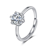 Crystal & Silver-Plated Cocktail Ring