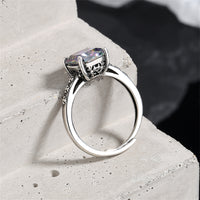 Multicolor Crystal & Enamel Silvertone Square Ring