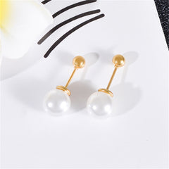 Pearl & 18K Gold-Plated Ear Jackets