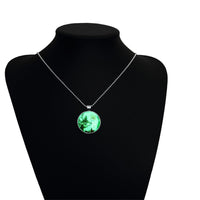 Santa & Reindeer Glow-in-the-Dark Pendant Necklace