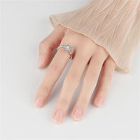 Quartz & Silvertone Rotating Sun Open Ring