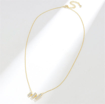 Crystal and 18K Gold-Plated Wave Pendant Necklace, gold pendant necklace for women, botanical inspired, detail close-up