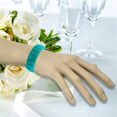 Turquoise Beaded Stretch Bracelet
